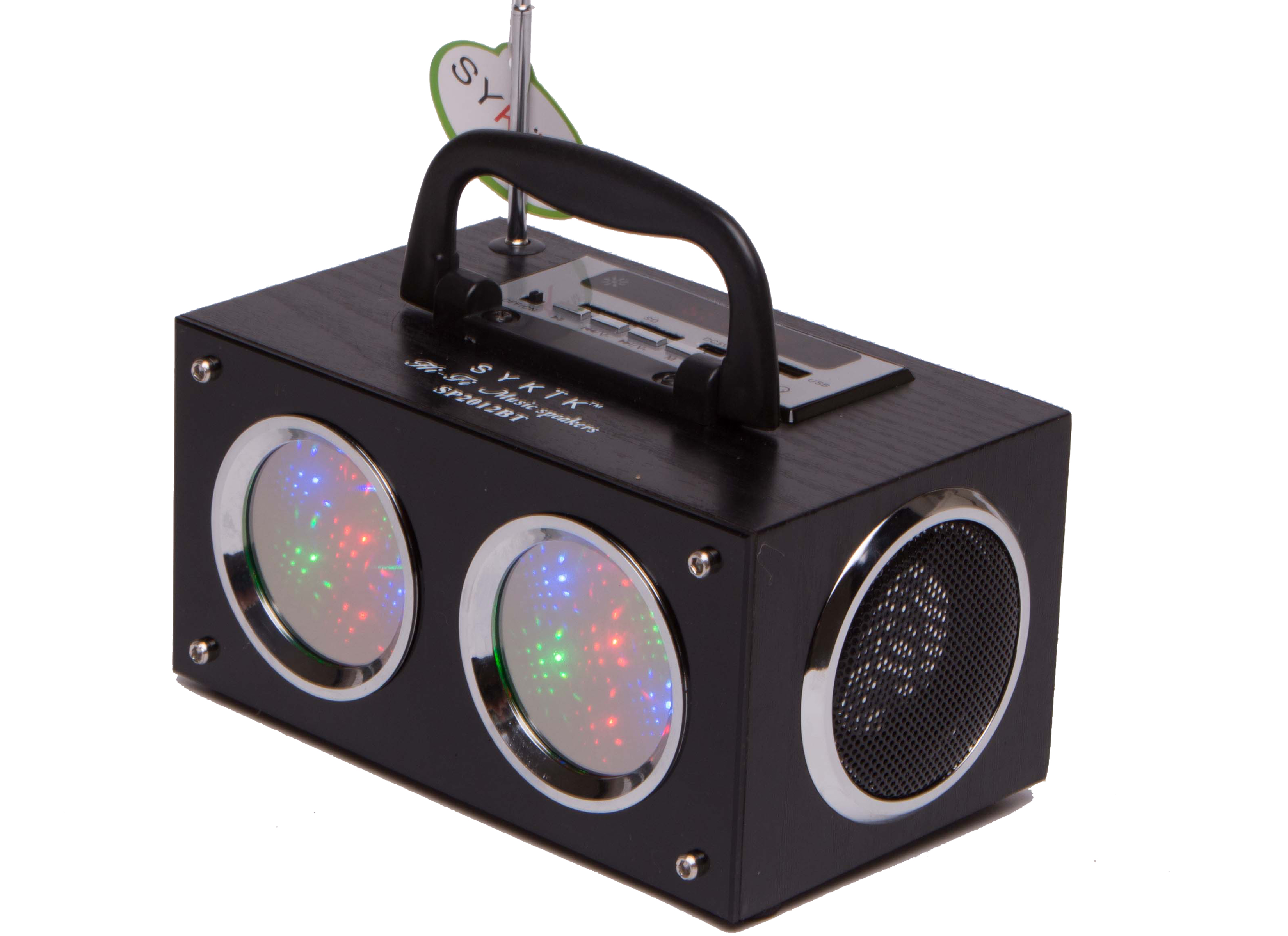 Sykik Mini Bluetooth Boom Box with Dancing Light Show